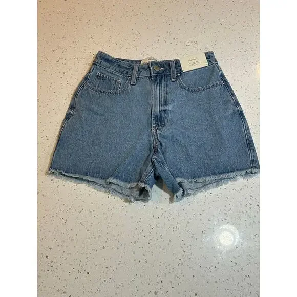 HOLLISTER NWT 90S SHORT ULTRA HIGH RISE WOMENS SIZE 0 - Picture 1 of 5